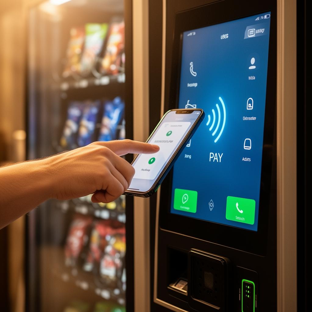 Contactless payment on a vending machine